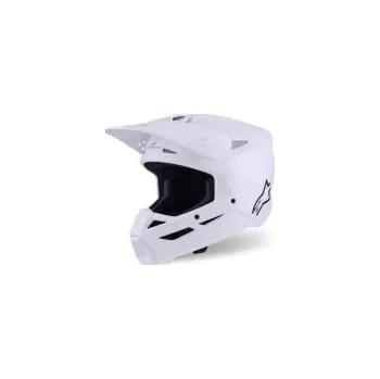 Helma na motorku Mx Helma Alpinestars SM3 Solid Helmet White Glossy 26, Velikost S (55-56cm)