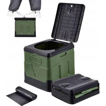 Chemické WC YOUKUKE PŘENOSNÁ TURISTICKÁ TOALETA MOBILNÍ NA ZAHRADU CAMPINGOVÁ WC 20L