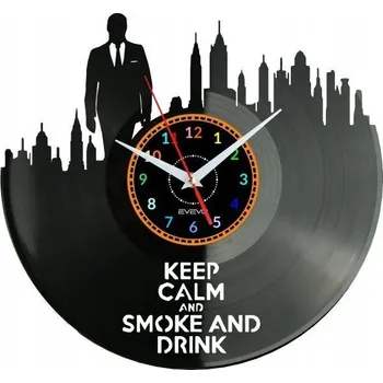 Hodiny Keep Calm Nástěnné Hodiny Vinylová Deska Moderní Dekorativní Ur