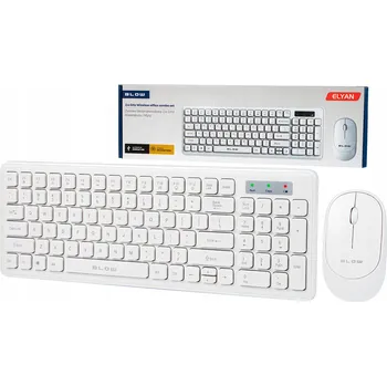 Klávesnice Sada klávesnice a myši Blow bílá