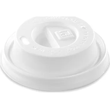 Jednorázové nádobí Víčko na kelímek 100 ml - bílé O 60 mm Koupit: 1 ks