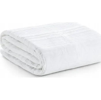 Prostěradlo Přehoz na postel Eurofirany polyester 170 cm x 210 cm bílý