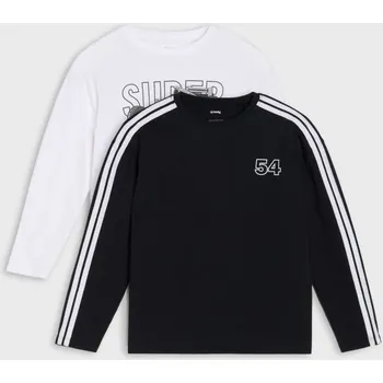 Sinsay - 2 balení triček s dlouhým rukávem - bílá - 782EY-00X - 782EY-00X-110