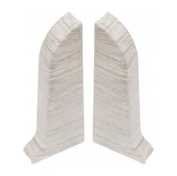 Podlahová lišta Levá koncovka Cezar hliníková 10 x 10, délka 10 cm, Jasan Baltimore