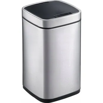 Odpadkový koš Kancelářský koš nerezová ocel Merida 12l stříbrný