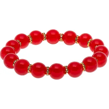 Náramek Náramek korálkový červený 2002794-4
