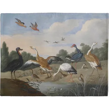 prostírání Prostírání na stůl Volavky a kachny na řece Jan van Kessel (starší)