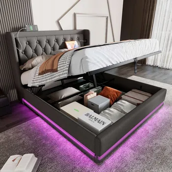 Postel Jednolůžková dřevěná postel Arhatreya 160x200 cm šedá