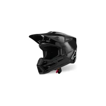 Helma na motorku Mx Helma Alpinestars SM3 Solid Helmet Black Glossy 26, Velikost S (55-56cm)