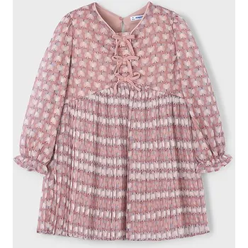 Dívčí šaty Dívčí lehké šaty s dlouhým rukávem Mayoral 4917 Velikost: 3 roky (98 cm)