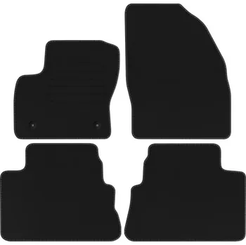 autokoberec Velurové autokoberce s upevněním v sadě Edecor