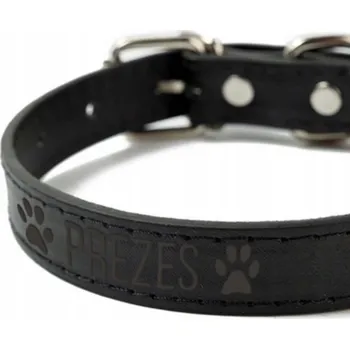 Obojek pro psa Kožený obojek pro psa s gravírováním Happenings vel. XL