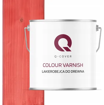 Lak na dřevo Lazurovací lak Q-COVER 5 l červený, růžový polomat