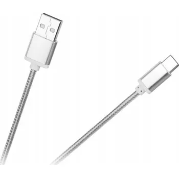Datový kabel Kabel Gembird USB - USB typ C 1,8 m stříbrný