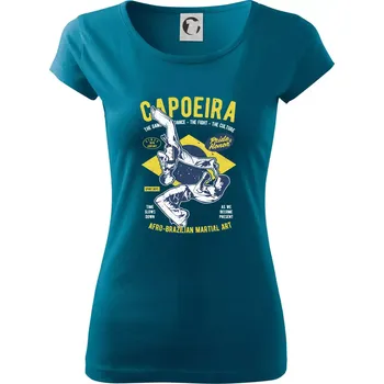 Capoeira Afro-brazil art - Dámské triko Pure - S ( Petrolejová )