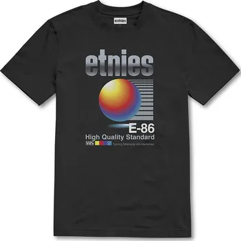 Pánská móda tričko Etnies E-86 High Quality - Black Wash M