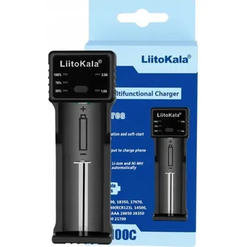 LiitoKala Lii-100C Nabíječka akumulátorů Li-Ion AA