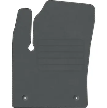 autokoberec Toyota C-HR I 2016 - 2023 velurový kobereček ŠEDÝ STRANA ŘIDIČE PREMIUM