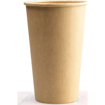 Jednorázové nádobí KP Kelímek hnědý - 400 ml (16oz) PAP Koupit: 1 ks