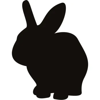 Samolepící dekorace Samolepka na stěnu králíček 15x11cm