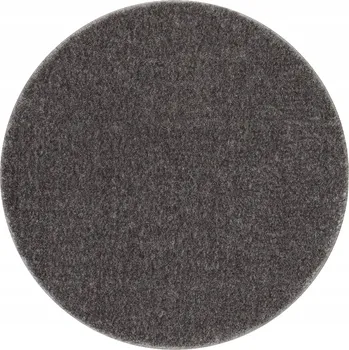 Koupelnová předložka KOUPELNOVÁ PŘEDLOŽKA kulatá 50 cm HLADKÁ JEDNOBAREVNÁ šedá PROTISKLUZOVÁ #KPL216