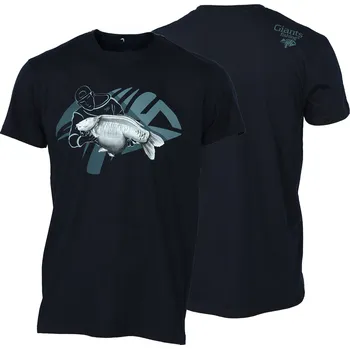 Pánské tričko Giants fishing Tričko pánské modré Rybář s kaprem Varianta: vel. 3XL