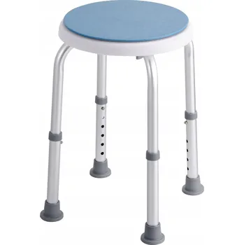 Koupelnové sedátko Stolička do sprchy s nastavitelnou výškou 360-485 mm, nosnost 136,1 kg