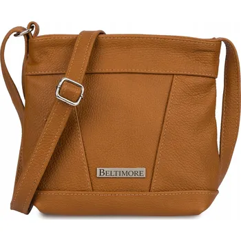 Kabelka Beltimore kabelka, typ kufřík, pravá kůže, hnědá