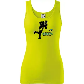 Jednou budu hokejová legenda - Dámské tílko - S ( Limetková )