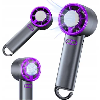 Domácí ventilátor Mini ventilátor Yifeng, akumulátorový, stříbrný/šedý, 5 rychlostí