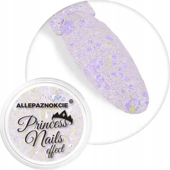 Přípravek na nehty Prášek na nehty Ozdoby Na Nechty ALLEPAZNOKCIE 1g Princess Nails Fialový Č.6