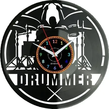 Hodiny Nástěnné hodiny z vinylové desky - moderní dekorace, dárek k narozeninám