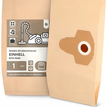 Sáček do vysavače SÁČEK do VYSAVAČE Einhell NTS 1500 Papírový Pytel Objemný SILNÝ 2A