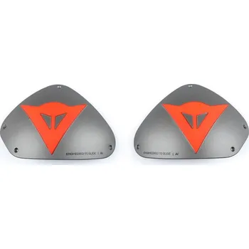 Motocyklový chránič Dainese Dainese DETS ALUMINUM SHOULDER výměnné kovové ramenní kryty fluo-červené/aluminium Červená Fluo