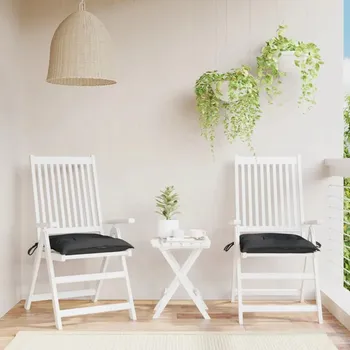 Podsedák Polštář VidaXL 40 x 40 x 7 cm černý