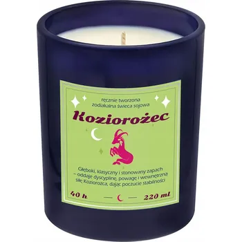 Svíčka Sójová vonná svíčka – znamení zvěrokruhu KOZOROH, pro fanoušky astrologie Cup&You 1 ks
