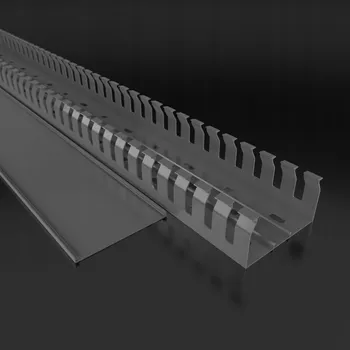 kabelová chránička Kabelová lišta hřebenová EM Group 80x40 šedá
