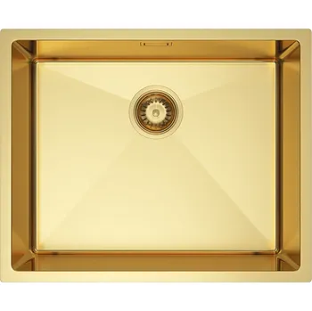Nerezový dřez Velazo Dřez 1 komorový, nerez - VE-5444G, 54x44 cm, zlatý