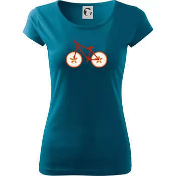 Dámské tričko Kolo Jablko (Moňas) - Dámské triko Pure - M ( Petrolejová )