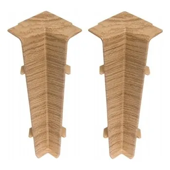 Vnitřní roh Cezar PVC 22 x 75, délka 3 cm, dub