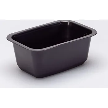 Jednorázové nádobí Vanička zatavovací černá, na polévku- 160x110x66mm,1D, PP Koupit: 1 ks