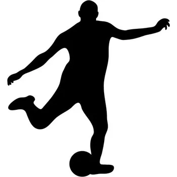Obraz Samolepka na stěnu fotbalista 15x13cm