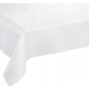 Prostěradlo Obrus odolný proti skvrnám 120x220 Polský výrobek, bílá barva, vzor W25