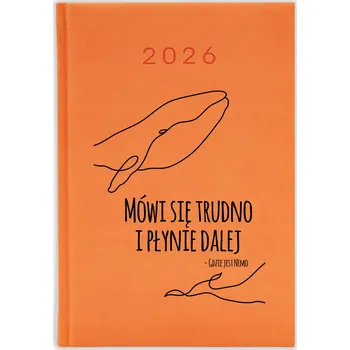 Kalendář Knižkový kalendář 2026 A5 oranžový