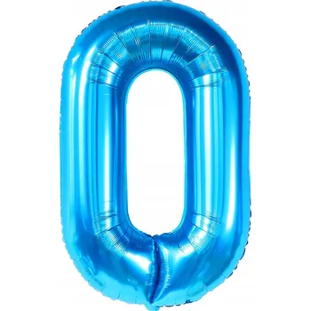 Balónek Fóliový balónek číslice čtyři modrý narozeniny 40 cm