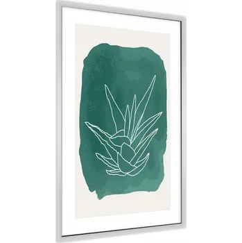 Obraz Plakát na zeď SUKULENT, styl Line-Art 3D, 30x40 cm
