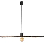 FARO 68590-70 - Lustr na lanku COSTAS 1xE27/15W/230V pr. 100 cm černá/ratan