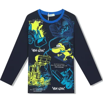 Chlapecké tričko Chlapecké tričko - KUGO GC9796, tmavě modrá Barva: Modrá tmavě, Velikost: 98