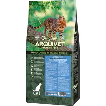 Krmivo pro kočku Suché Krmivo pro kočky ARQUIVET CAT Original Kočky Sterilizované Losos 7 kg