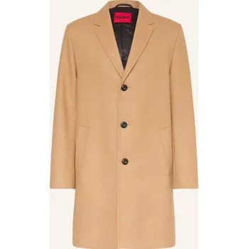 Pánský zimní kabát Hugo Pánský Vlněný Kabát Malte, béžová, 52